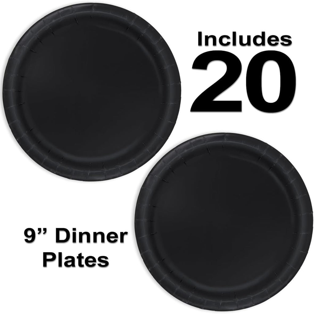 Heavy Duty Teal Paper Plate Party Supplies Bundle 9" Dinner plate, 7" Dessert Plates And Napkins, 56 Piece Disposable Paper Party Plate Set