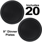 Heavy Duty Teal Paper Plate Party Supplies Bundle 9" Dinner plate, 7" Dessert Plates And Napkins, 56 Piece Disposable Paper Party Plate Set