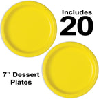Heavy Duty Teal Paper Plate Party Supplies Bundle 9" Dinner plate, 7" Dessert Plates And Napkins, 56 Piece Disposable Paper Party Plate Set