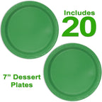 Heavy Duty Teal Paper Plate Party Supplies Bundle 9" Dinner plate, 7" Dessert Plates And Napkins, 56 Piece Disposable Paper Party Plate Set