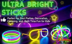 Ammy Glow Glow Sticks (205 Pcs Kit) Bulk Party Pack