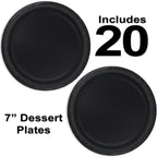 Heavy Duty Teal Paper Plate Party Supplies Bundle 9" Dinner plate, 7" Dessert Plates And Napkins, 56 Piece Disposable Paper Party Plate Set