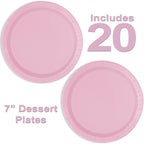 Heavy Duty Teal Paper Plate Party Supplies Bundle 9" Dinner plate, 7" Dessert Plates And Napkins, 56 Piece Disposable Paper Party Plate Set