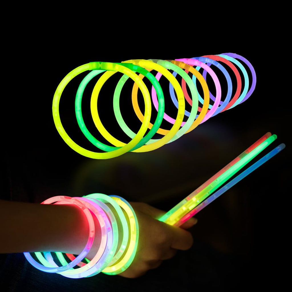 Ammy Glow Glow Sticks (205 Pcs Kit) Bulk Party Pack