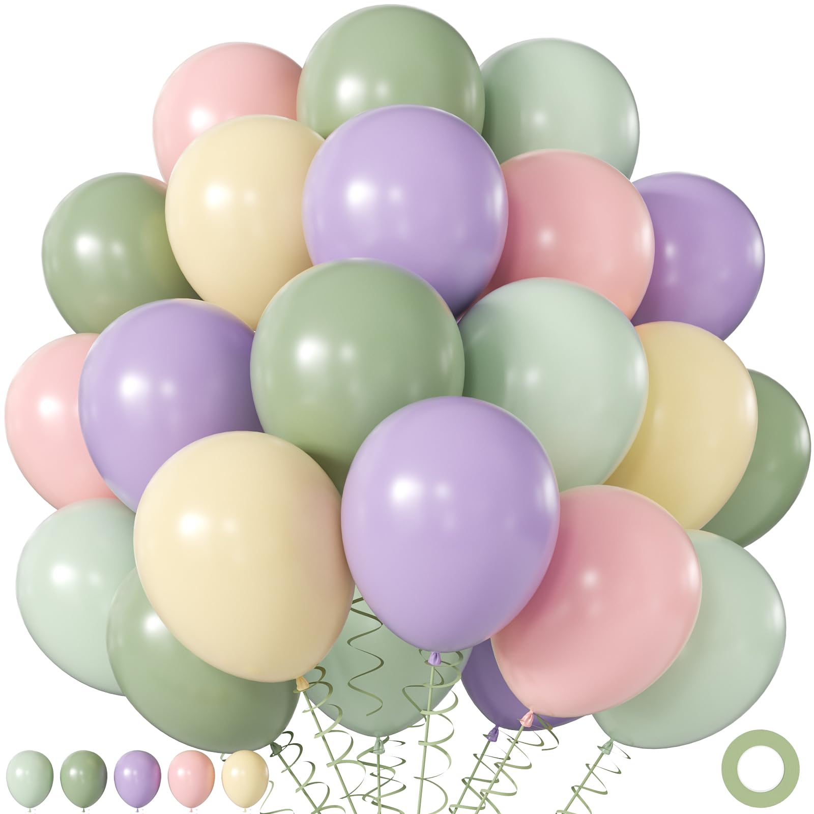 60Pc 12Inch Navy Blue, White and Gold Balloons with Metallic Gold Confetti Balloon
