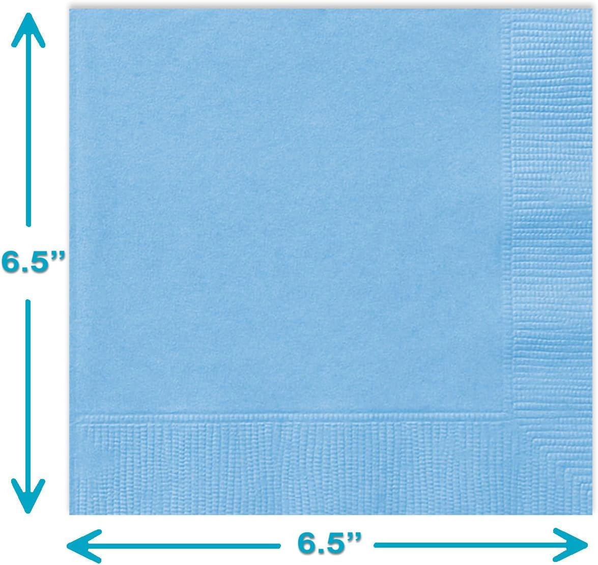 Heavy Duty Teal Paper Plate Party Supplies Bundle 9" Dinner plate, 7" Dessert Plates And Napkins, 56 Piece Disposable Paper Party Plate Set
