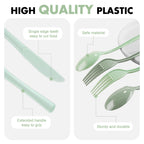 Kochorie 300 Pieces Plastic Silverware, Disposable heavy duty Utensils