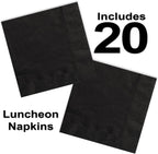 Heavy Duty Teal Paper Plate Party Supplies Bundle 9" Dinner plate, 7" Dessert Plates And Napkins, 56 Piece Disposable Paper Party Plate Set