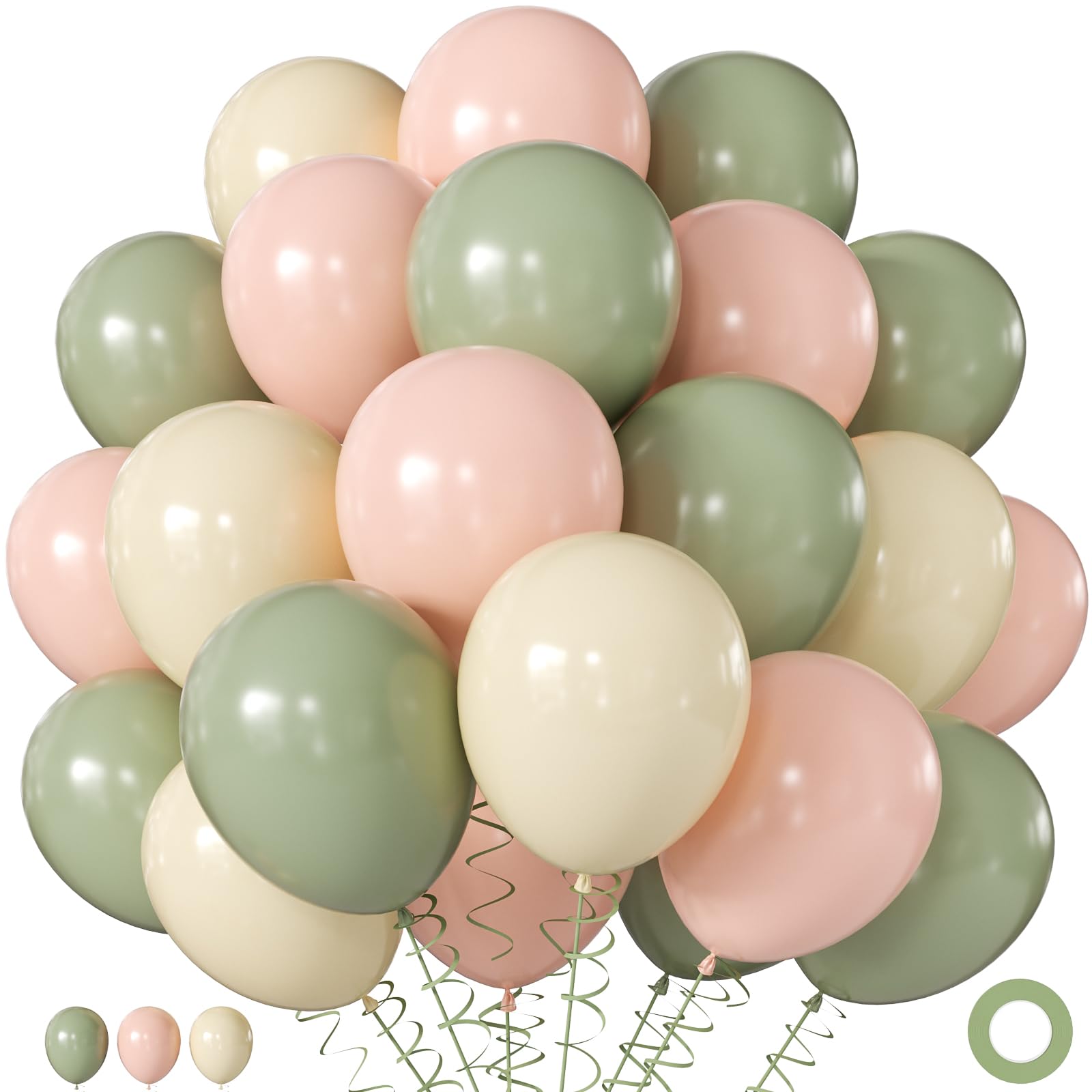 60Pc 12Inch Navy Blue, White and Gold Balloons with Metallic Gold Confetti Balloon