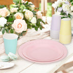 Whaline 244 Pcs Neon Party Supplies Set Include 7 & 9 Inch Rainbow Color Paper Plates Napkins 9oz Cups Disposable Dinnerware for Neon Glow Birthday Baby Shower Wedding Picnic Party, Serves 48 Guests