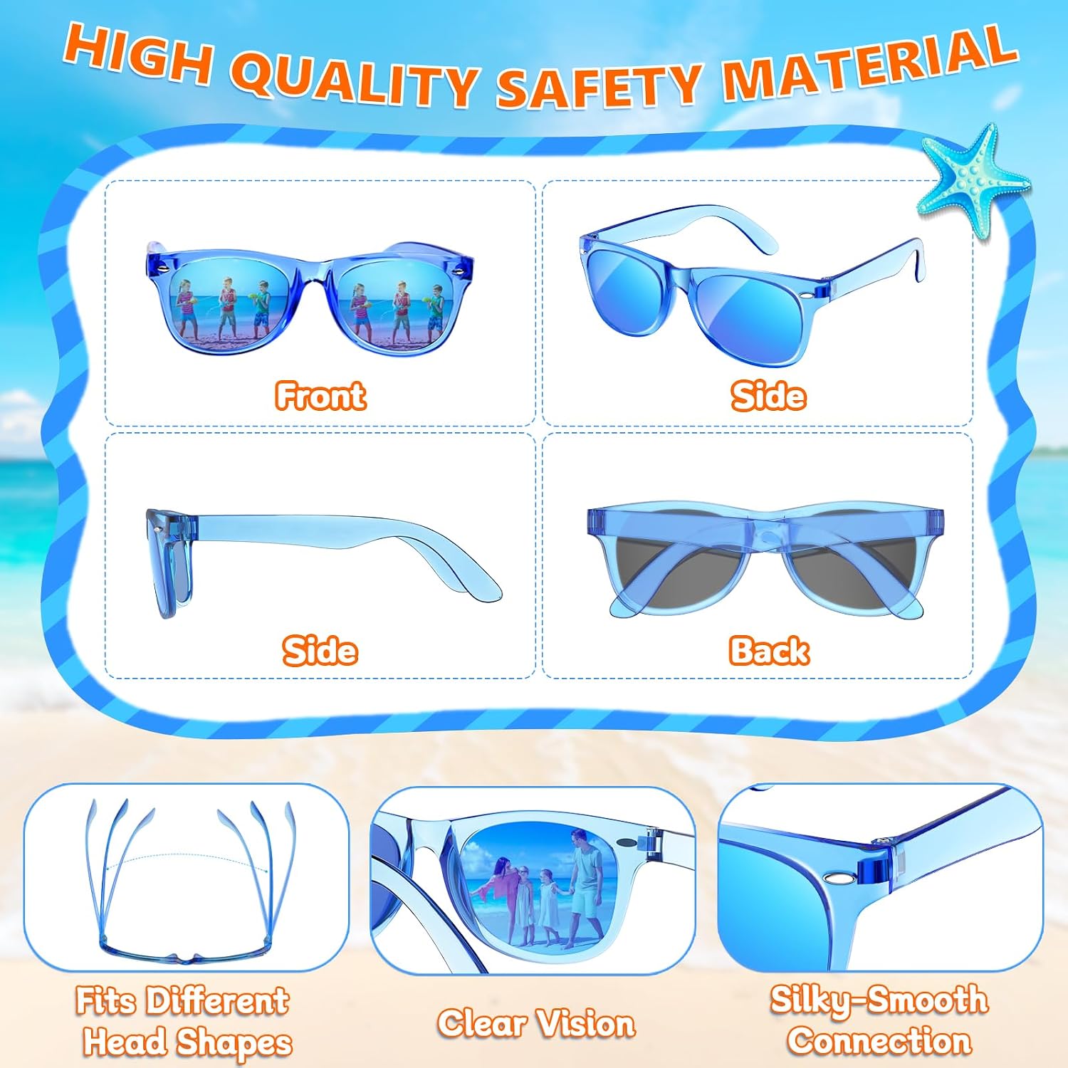 Party Favors Kids Sunglasses Bulk - 16 Packs Neon Sunglasses for Kid Age 3-8, UV400 Protection Party Sunglasses Goodie Bags Stuffers for kids Birthday Party Supply, End of the Year Gifts For Students
