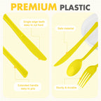 Kochorie 300 Pieces Plastic Silverware, Disposable heavy duty Utensils