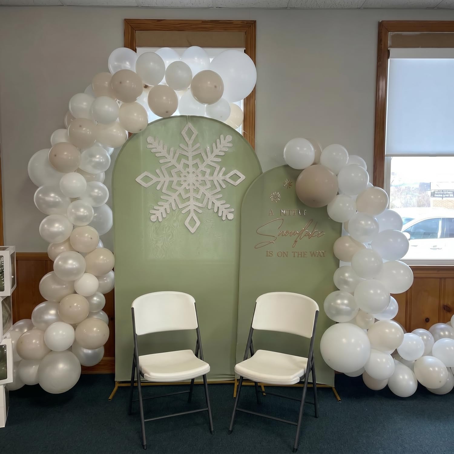 60Pc 12Inch Navy Blue, White and Gold Balloons with Metallic Gold Confetti Balloon