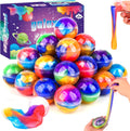 36 Pack Galaxy Slime Party Favors, Non-Sticky, Stress Relief Treasure Box Toys for Classroom Prizes, Easter Basket Stuffers Student Gifts Goodie Bags Egg Fillers for Kids Boys Girls 4-8, 8-12