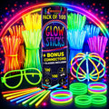 Ammy Glow Glow Sticks (205 Pcs Kit) Bulk Party Pack