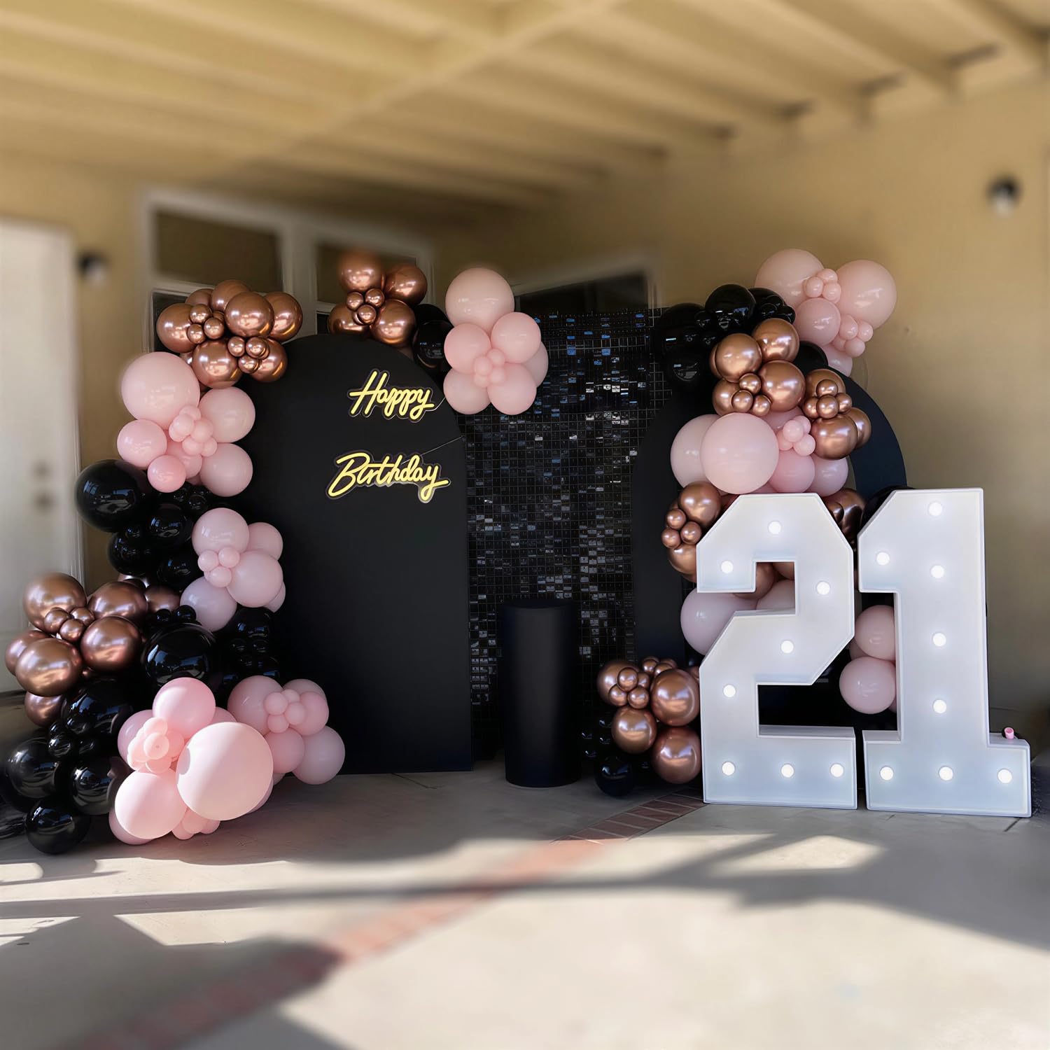 60Pc 12Inch Navy Blue, White and Gold Balloons with Metallic Gold Confetti Balloon