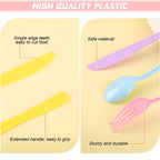 Kochorie 300 Pieces Plastic Silverware, Disposable heavy duty Utensils