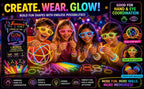 Ammy Glow Glow Sticks (205 Pcs Kit) Bulk Party Pack