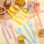 Kochorie 300 Pieces Plastic Silverware, Disposable heavy duty Utensils