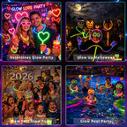 Ammy Glow Glow Sticks (205 Pcs Kit) Bulk Party Pack