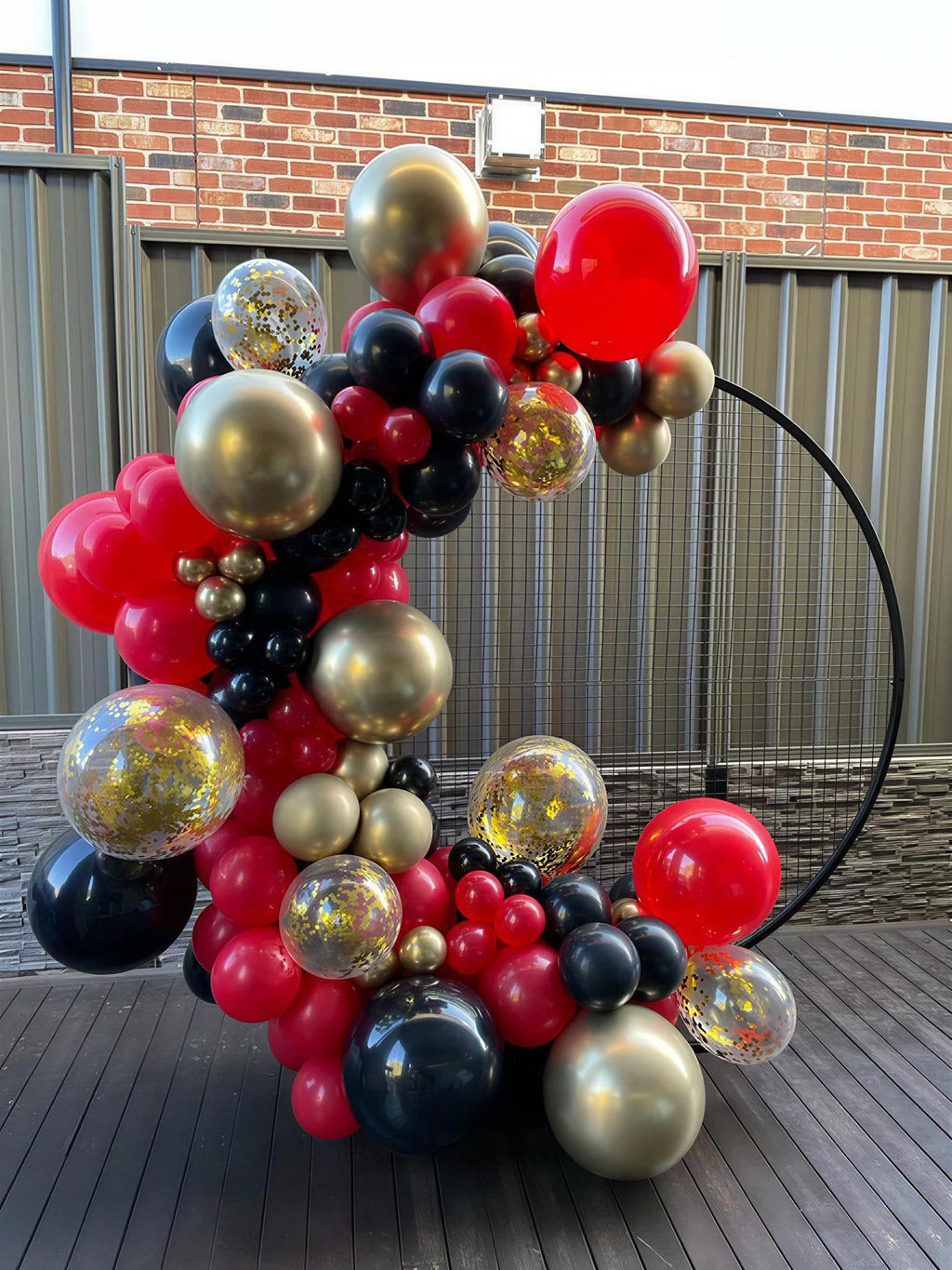 60Pc 12Inch Navy Blue, White and Gold Balloons with Metallic Gold Confetti Balloon