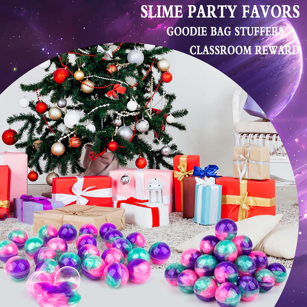 36 Pack Galaxy Slime Party Favors, Non-Sticky, Stress Relief Treasure Box Toys for Classroom Prizes, Easter Basket Stuffers Student Gifts Goodie Bags Egg Fillers for Kids Boys Girls 4-8, 8-12