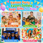 Party Favors Kids Sunglasses Bulk - 16 Packs Neon Sunglasses for Kid Age 3-8, UV400 Protection Party Sunglasses Goodie Bags Stuffers for kids Birthday Party Supply, End of the Year Gifts For Students