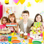 Whaline 244 Pcs Neon Party Supplies Set Include 7 & 9 Inch Rainbow Color Paper Plates Napkins 9oz Cups Disposable Dinnerware for Neon Glow Birthday Baby Shower Wedding Picnic Party, Serves 48 Guests