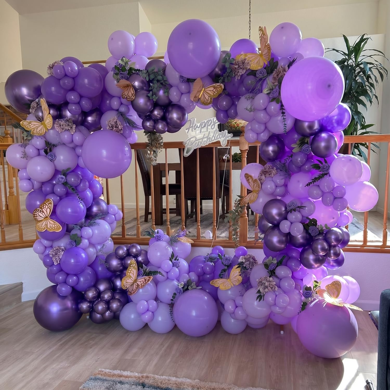 60Pc 12Inch Navy Blue, White and Gold Balloons with Metallic Gold Confetti Balloon