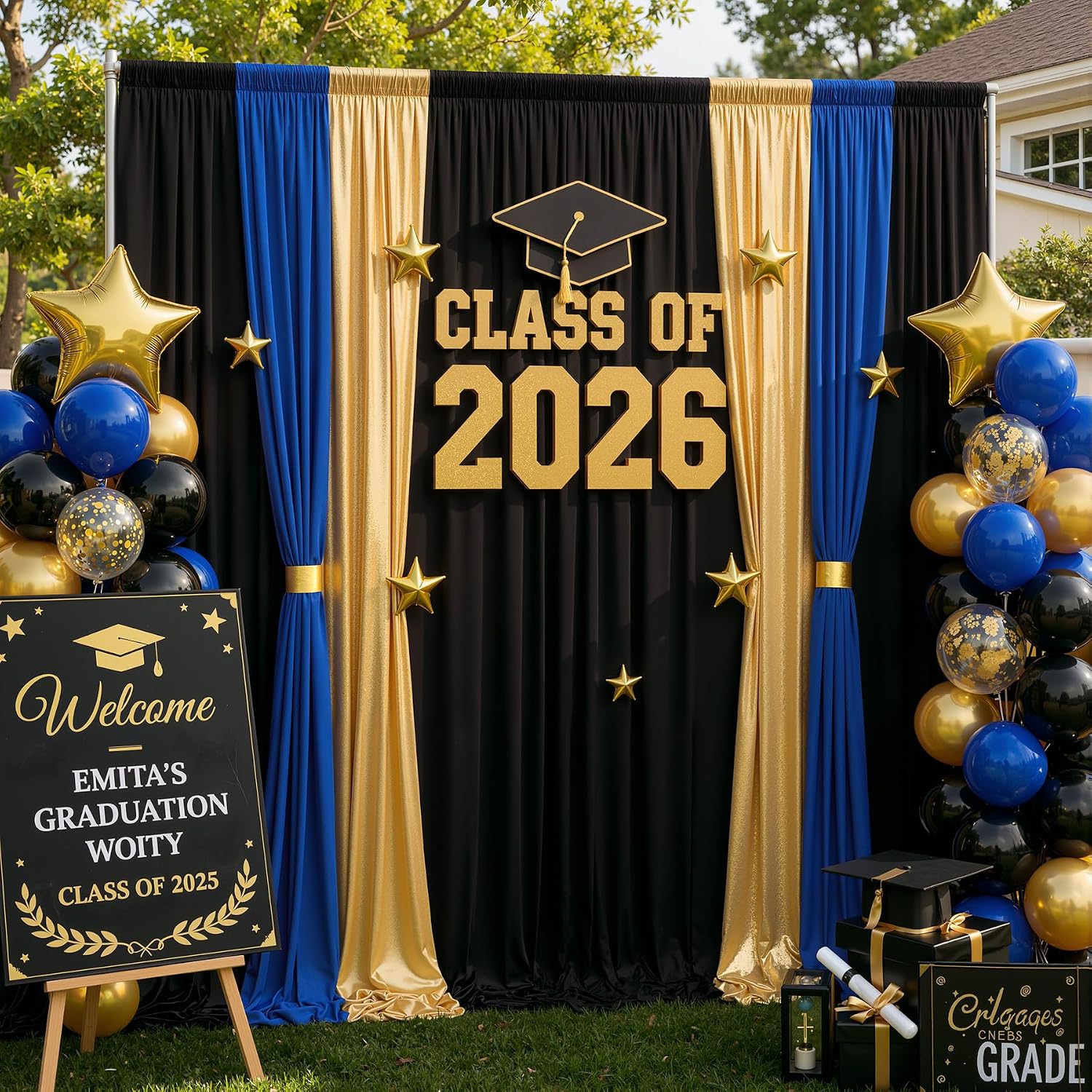 10ft x 15ft Wrinkle Free Photography Backdrop Drapes, 6 Panels