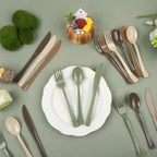 Kochorie 300 Pieces Plastic Silverware, Disposable heavy duty Utensils