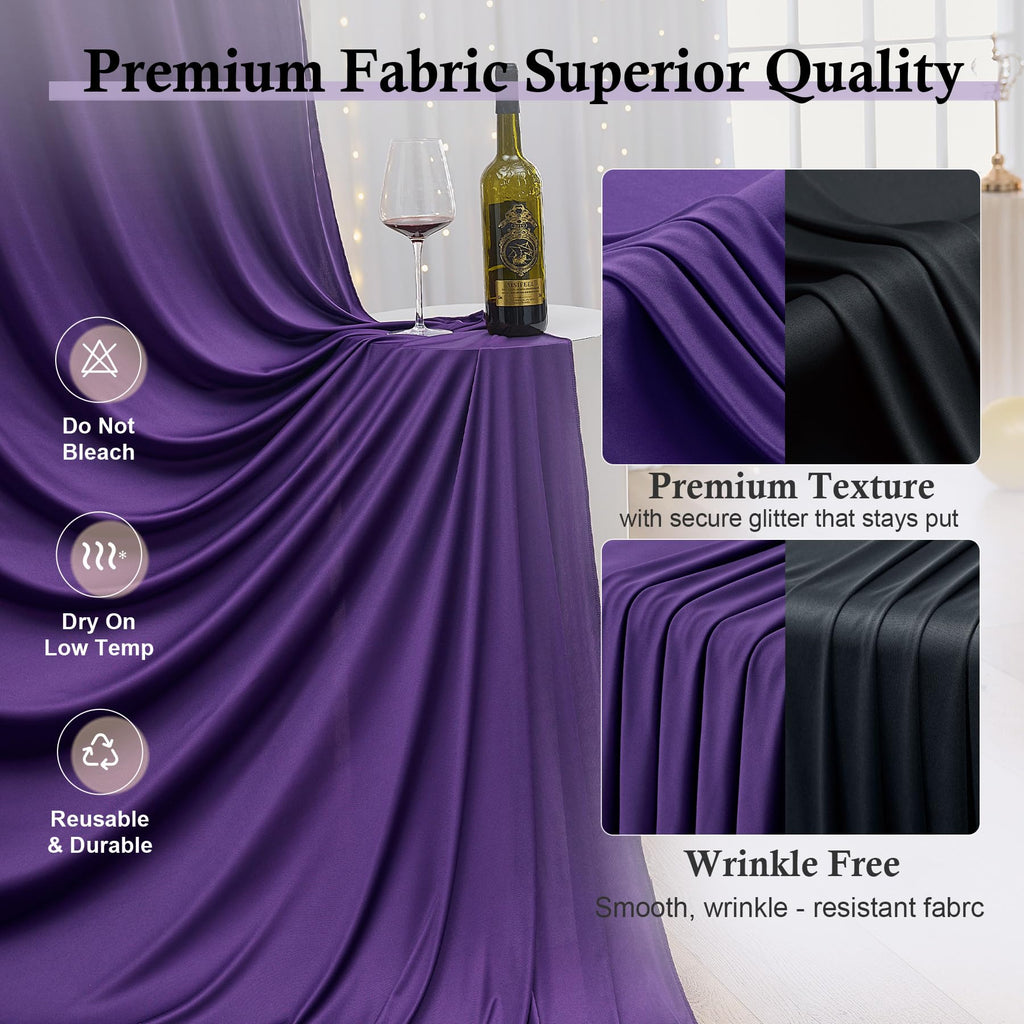 10ft x 15ft Wrinkle Free Photography Backdrop Drapes, 6 Panels
