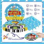 168Pcs 2nd Birthday Paper Plates Napkins Two Years Old Party Supplies | Disposable Tableware Set for Boys Birthday Party Serve 24 Guests