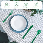 Kochorie 300 Pieces Plastic Silverware, Disposable heavy duty Utensils