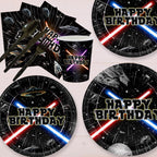 168Pcs 2nd Birthday Paper Plates Napkins Two Years Old Party Supplies | Disposable Tableware Set for Boys Birthday Party Serve 24 Guests